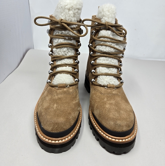 Marc Fisher Women Sz 6M Iizzie Hiking Outdoor Winter Boots Tan Suede ***READ** - Picture 2 of 12